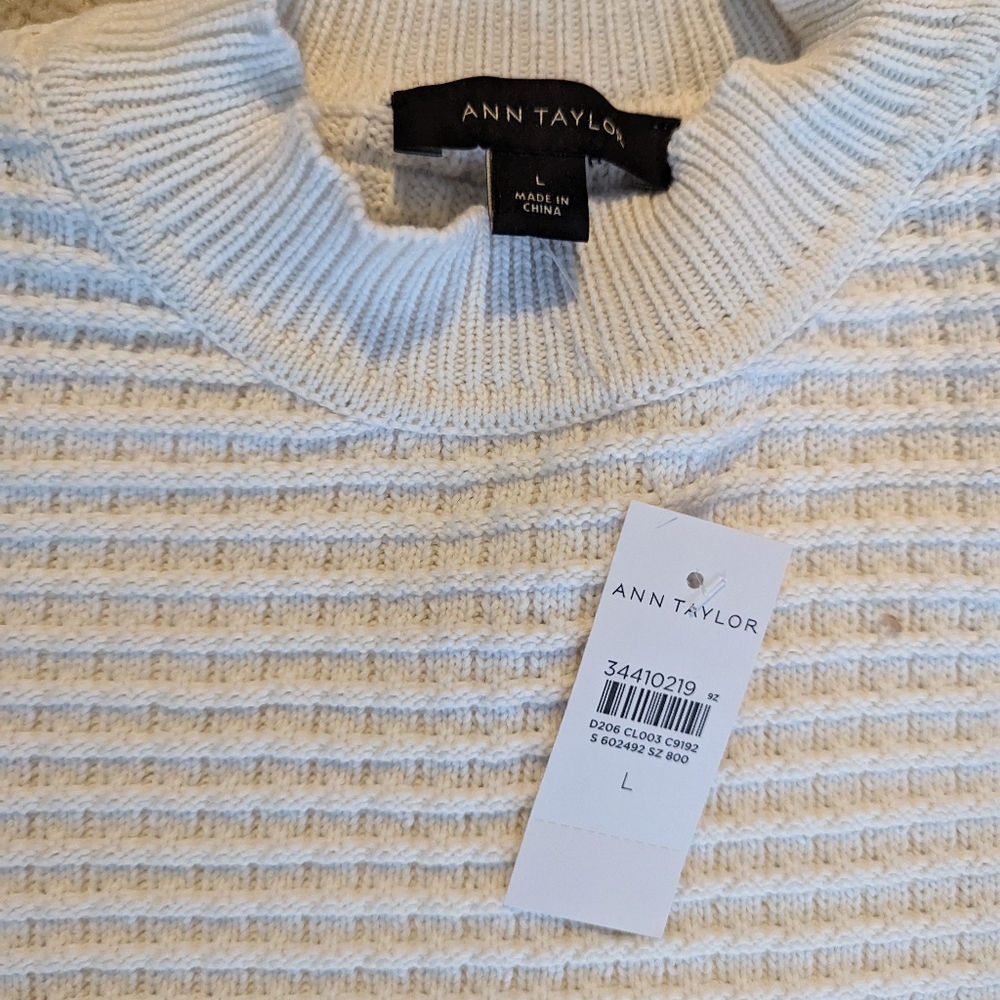 Ann Taylor waffle sweater spring 2023